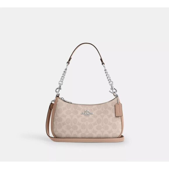 Teri Shoulder Bag In Signature Canvas CV933 - Picture 1 of 5